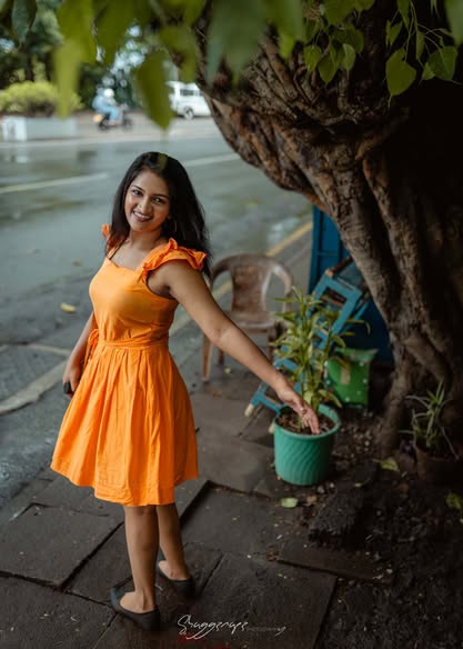 Fashion editorial photoshoot in a garden setting in Colombo, Sri Lanka